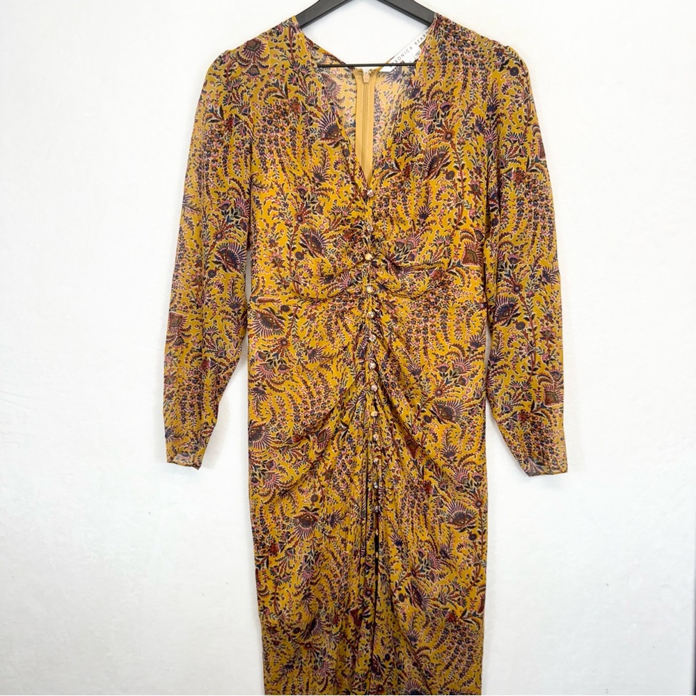 Veronica Beard Multicolor Floral Long Sleeve Dress - Picture 2 of 11